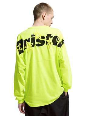 fcrb 男士t恤长袖2023新款日系女士美式复古宽松落肩速干春秋黑色