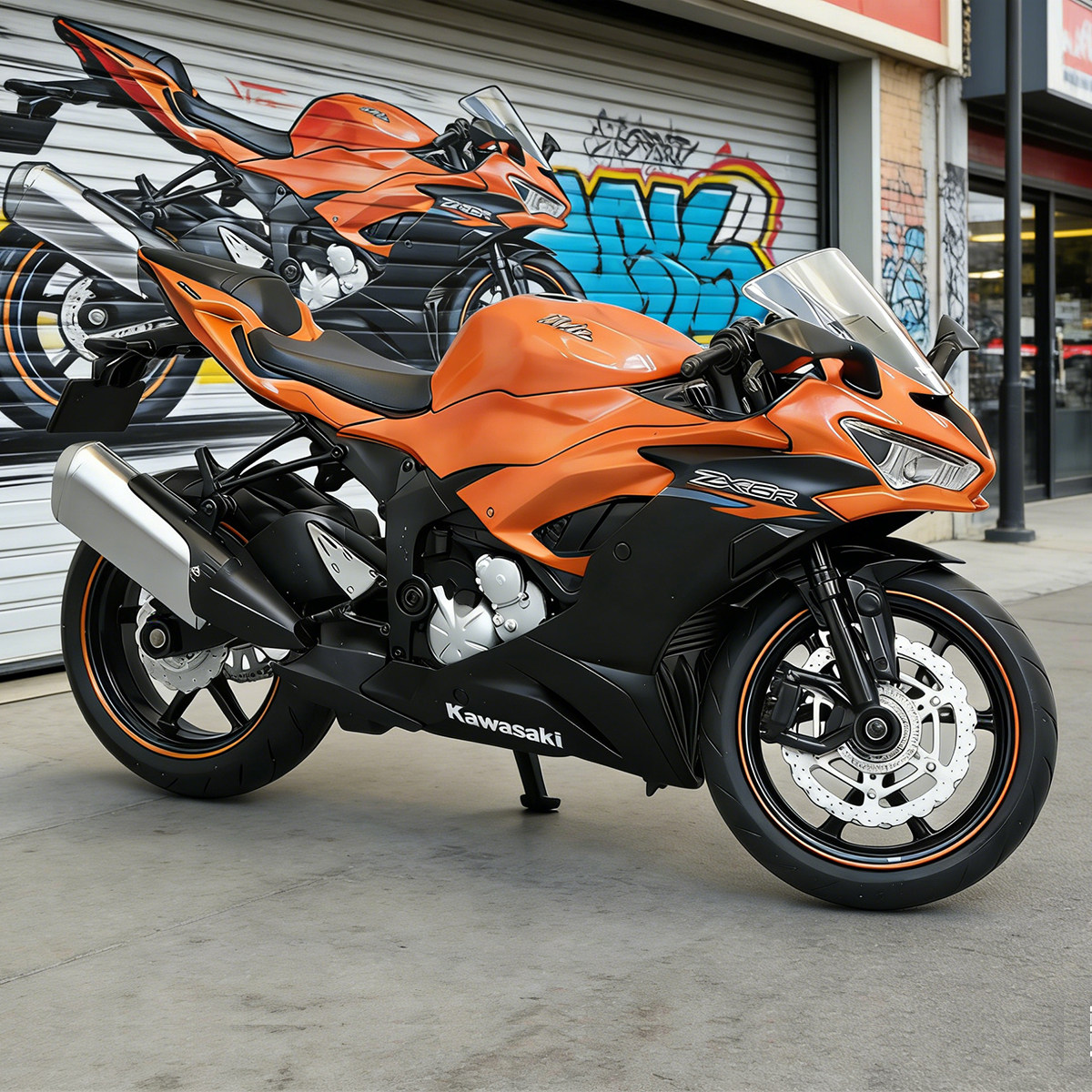 1/12川崎Ninja ZX-6R合金摩托车模型忍者400仿真机车男孩玩具汽车