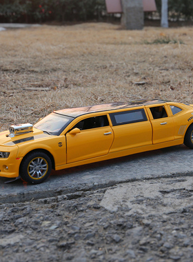 仿真合金汽车玩具回力声光 加长雪佛兰大黄蜂车模悍马H6 路虎揽胜