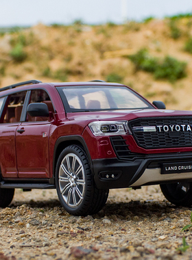 1/24丰田兰德酷路泽合金汽车模型陆巡LC300仿真大号LC80越野车FJ