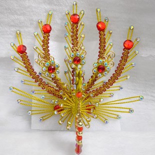 手工制作戏剧小正凤20厘米*20厘米粤剧越剧戏曲舞台表演头饰配件