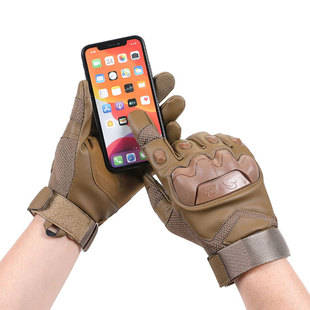 战术手套男款户外骑行摩托机车运动防滑防风耐磨格斗硬壳防护全指