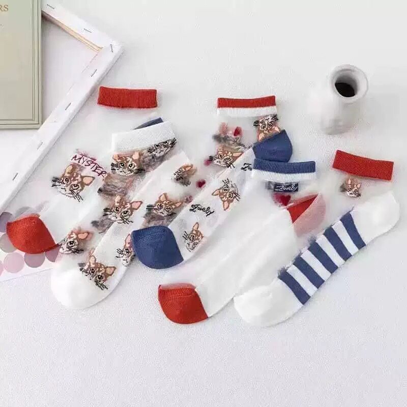 卡丝薄款潮流网眼ins白色可爱