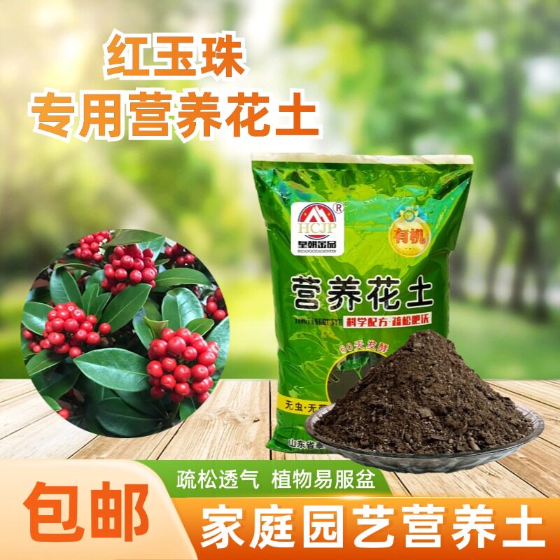 红玉珠紫玉珊瑚营养花土四季家阳配方介质/营养土