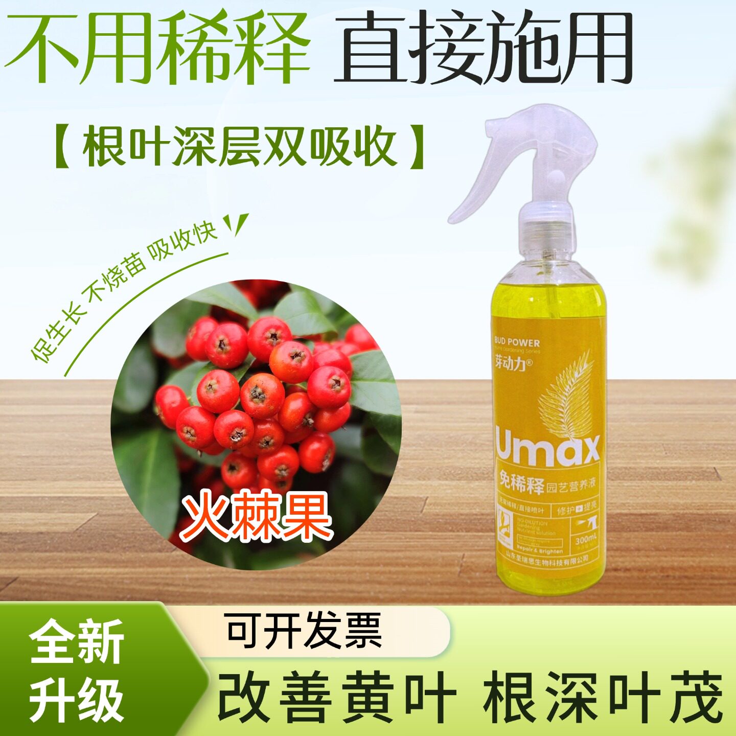火棘果树免稀释营养液吉祥果救兵粮满堂红盆景栽种植专用叶面喷施