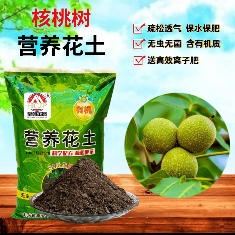 核桃树专用营养花土腐植椰砖土壤