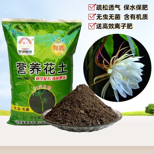 昙花专用营养花土绿植物翻换透气