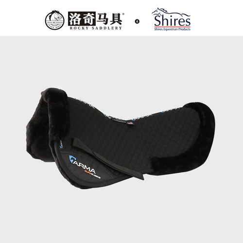英国Shires马术羊毛坐垫 骑马减震马鞍座垫子防打背马安垫8219051