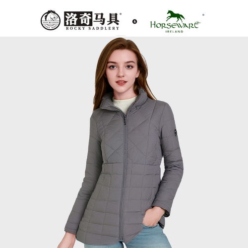horseware 女款 长款  棉外套  修身轻薄 秋冬 HW85065