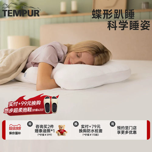 泰普尔记忆棉多功能趴睡蝴蝶枕