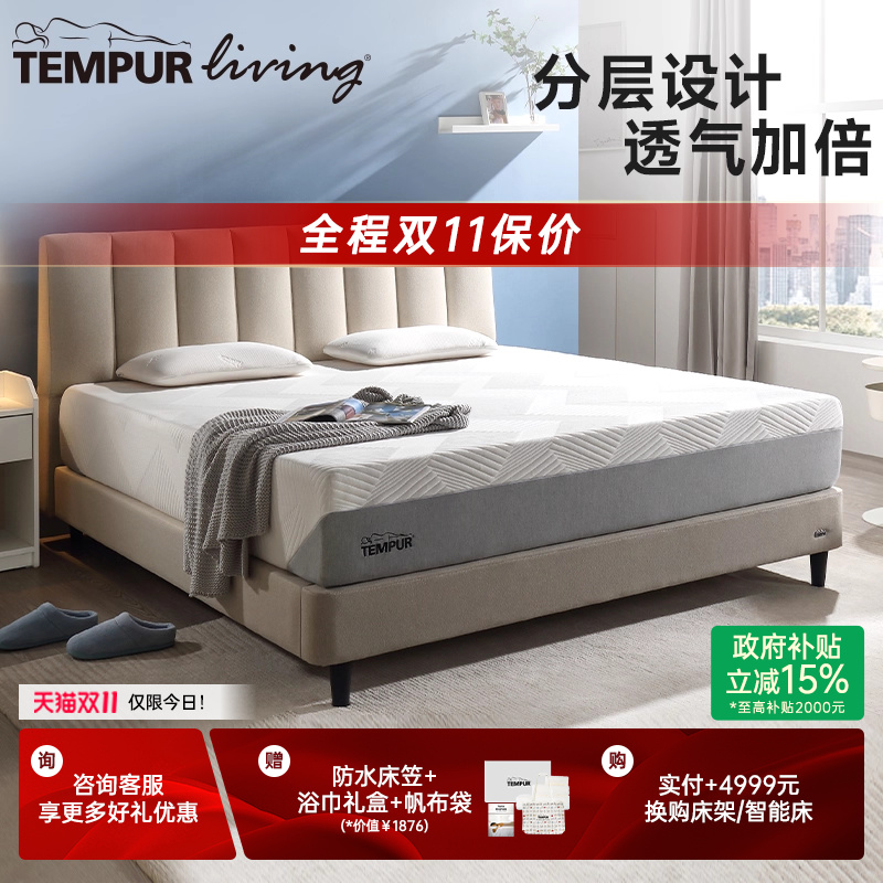 泰普尔乐享plus记忆棉弹簧床垫