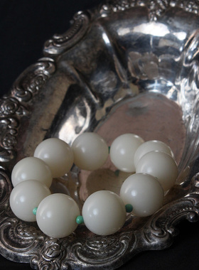 FHSTUDIO独家设计天然白菩提绿松石手镯手串新中式百搭