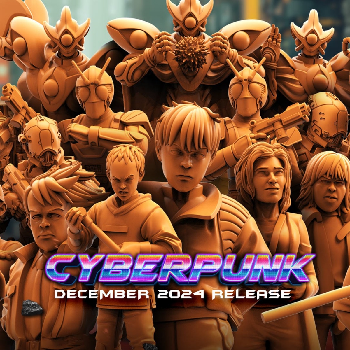 【赛博朋克】创伤小组 阿基拉 假面骑士 生物技术人DND棋子模型