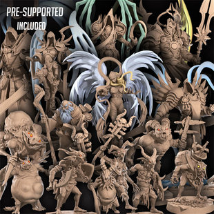 【暗黑】安格力斯委员 泰瑞尔天使 沉沦恶魔 DND跑团战棋子模型