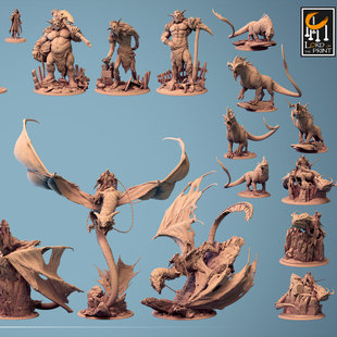 【龙】拜龙邪教 黑龙绿龙蓝龙红龙白龙 冰巨魔 龙骑士DND棋子跑团