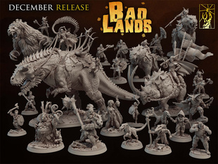 荒地驯龙部落战士骑士女王猎头者 龙与地下城dnd跑团桌游战棋模型