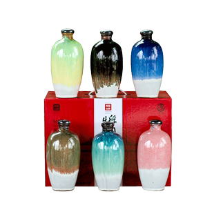 抱龙山绍兴六瓶不同味道黄酒整箱花雕酒500ml*6瓶加饭老酒礼盒装