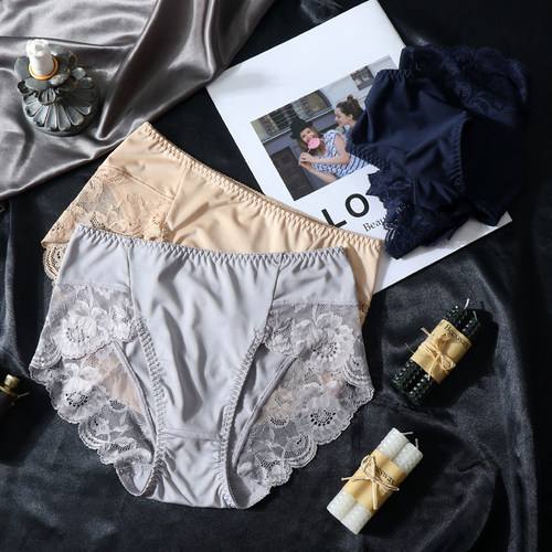 大码冰丝薄款高开叉纯棉裆内裤女