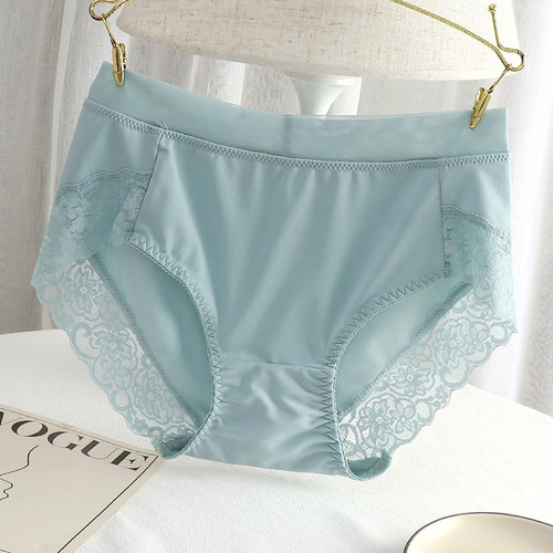 日系牛奶丝内裤女士大码胖mm无痕