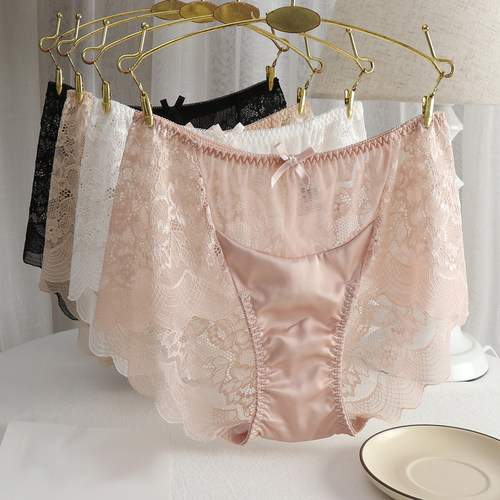 欧美轻奢蕾丝内裤女大码无痕包臀