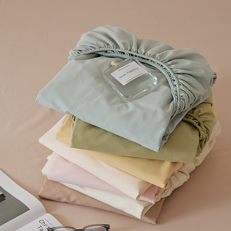 100支全棉磨毛床笠单件 纯棉床罩床垫保护套 简约加高床垫罩