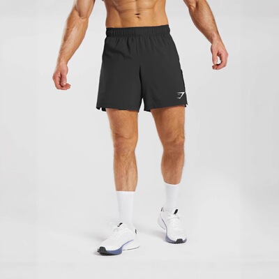 GYMSHARK美式梭织短裤男夏运动休闲速干简约直筒型跑步健身三分裤