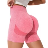 女紧身速干跑步健身裤 女式 高腰提臀运动短裤 瑜伽裤 新款