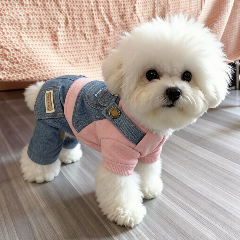 小狗冬天外出防脏狗狗衣服小型犬秋天幼犬春秋高颜值四脚衣西高地