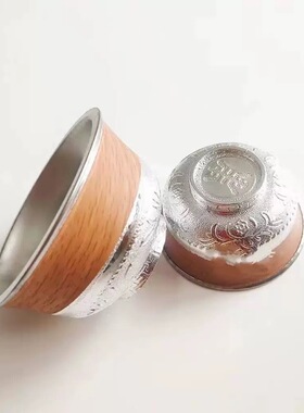 蒙古族敬酒碗蒙古奶茶碗仿银蒙古族特色餐具民族工艺品婚礼敬酒碗