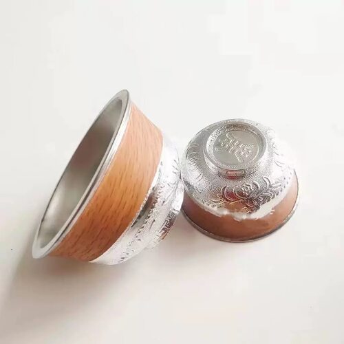 蒙古族敬酒碗蒙古奶茶碗仿银蒙古族特色餐具民族工艺品婚礼敬酒碗