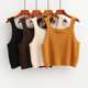 宽松韩系复古针织背心小吊带麻花马甲外穿百搭短款 新款 时尚 女上衣