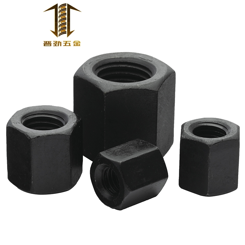 GB55六角加厚螺母8.8级发黑锁紧螺母M6M8M1M0M12M14M16M18M20-M48