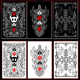 跨境Slugcatgo Hollow Knight Poker 空洞骑士主题扑克牌黑白设计