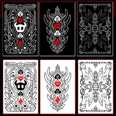 跨境Slugcatgo Hollow Knight Poker 空洞骑士主题扑克牌黑白设计