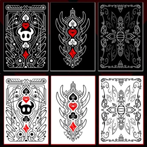 跨境Slugcatgo Hollow Knight Poker 空洞骑士主题扑克牌黑白设计