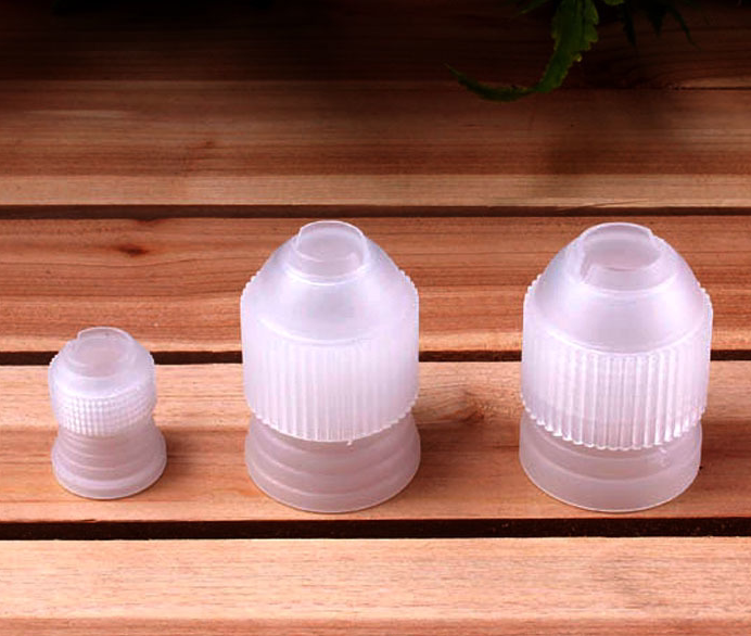 裱花嘴转换器裱花袋连接器 大中小号塑料连接头奶油蛋糕烘培工具