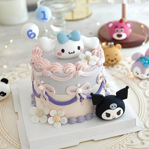 软胶立体卡通蛋糕摆件