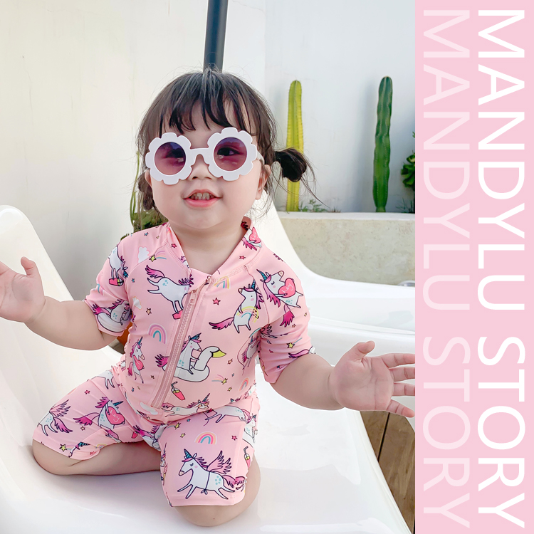 儿童游泳衣女孩速干婴儿女一3岁