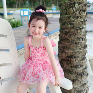 女童泳衣网红风2025时尚 儿童泳衣女孩可爱宝宝泳衣女宝 泳衣女款