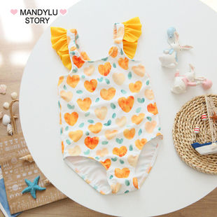 女童泳衣小公主游泳衣女宝a类洋气可爱泡温泉女孩专业游泳衣