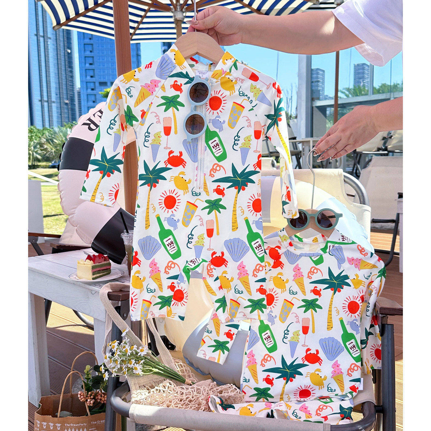 2025新款儿童泳衣男童宝宝短袖连体泳衣男孩长袖分体泳装冲浪服