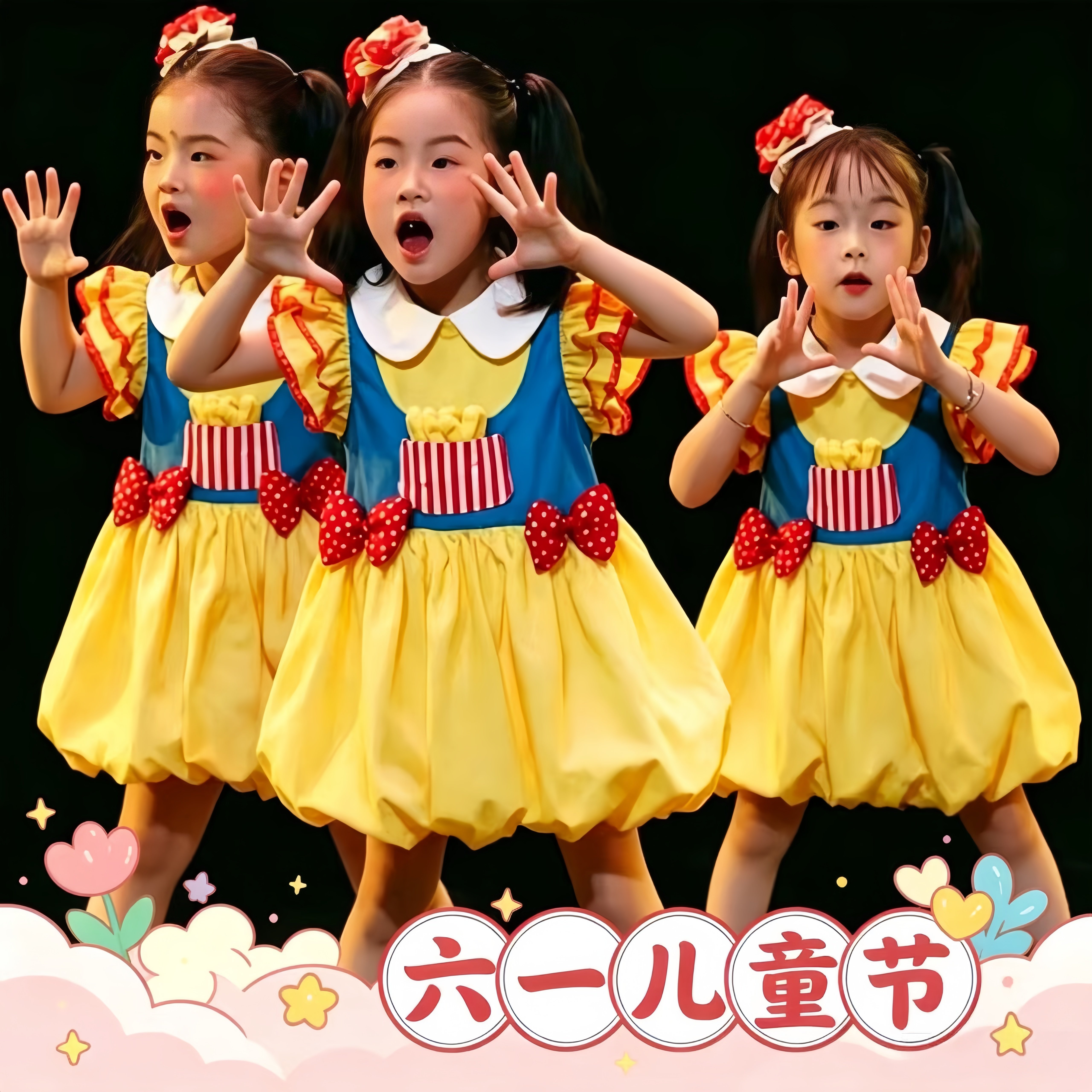 我的情绪小怪兽幼儿演出服