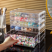 桌面抽屉式 串珠珠子收纳盒饰品手镯项链耳饰耳钉耳环收纳盒首饰盒