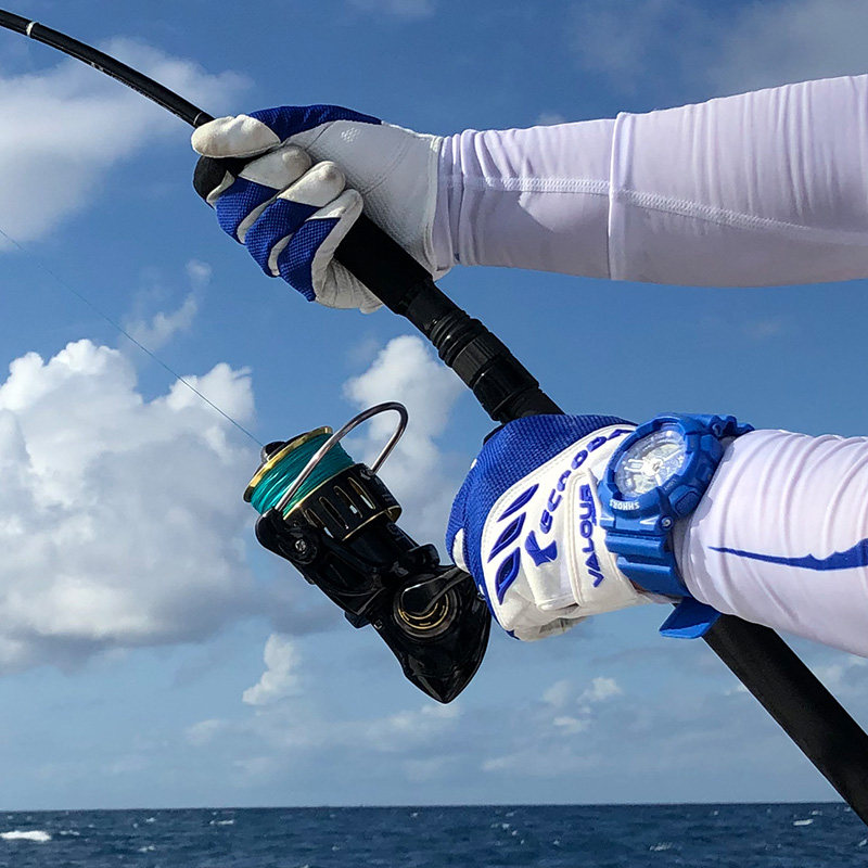 伊酷达铁板手套波扒手套全指手套海钓手套钓鱼手套海钓装备钓鱼