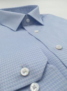 【Taylor Tailor】定做衬衫 蓝色免烫商务衬衣定制 正装量身定制