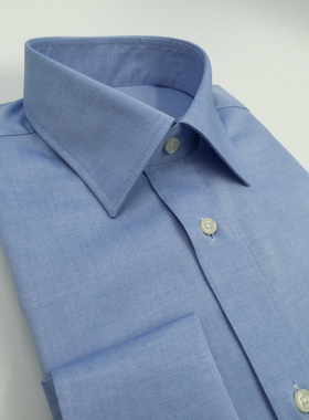 【Taylor Tailor】衬衫定制 蓝色纯棉衬衣量身定做 商务衬衫定制