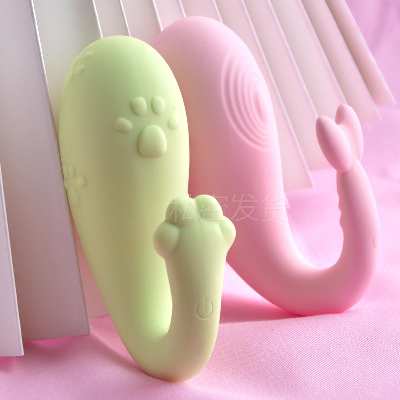 私密丽波喵喵大眼怪兽无线遥控小腰部按摩器放松女用快感震动按摩