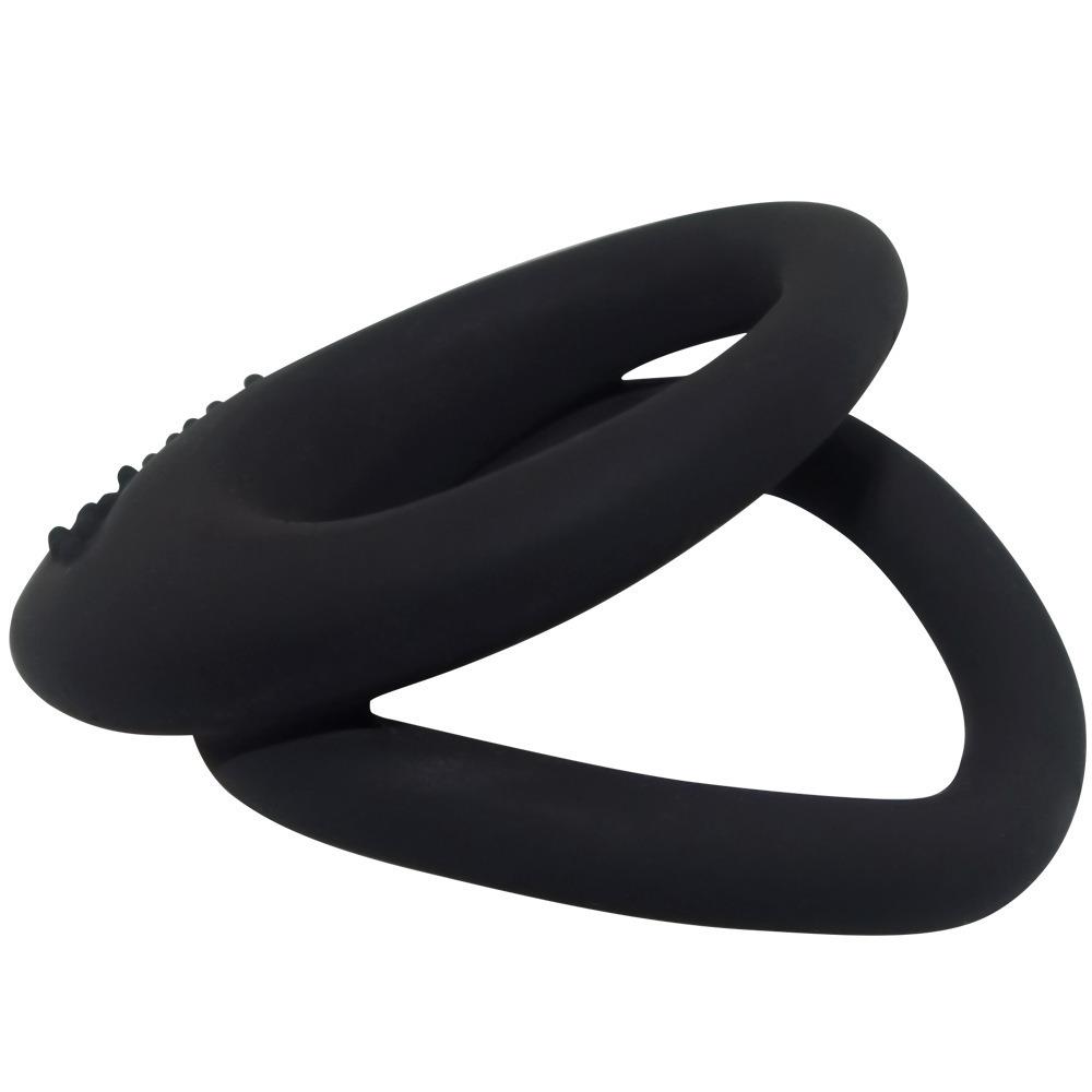 男用双重硅胶锁经环舒服固经延迟锻炼套环夫妻共振按摩放松新款解