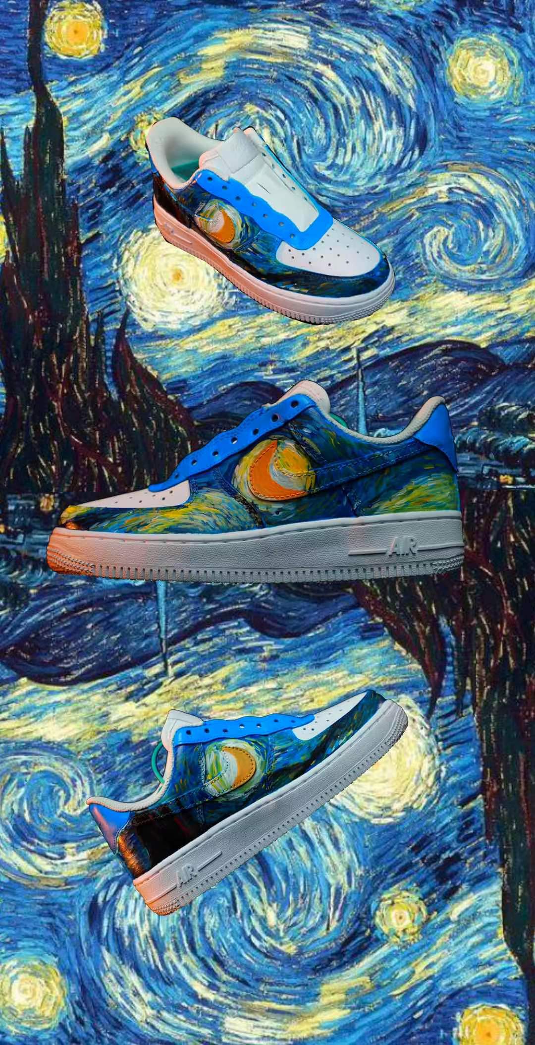 玖寅绘画工作室 梵高星空彩绘手工费