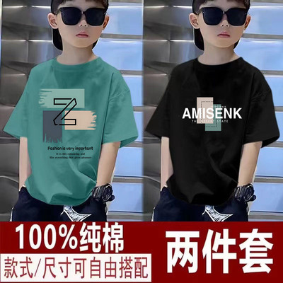 100%纯棉短袖男款t恤2025新款